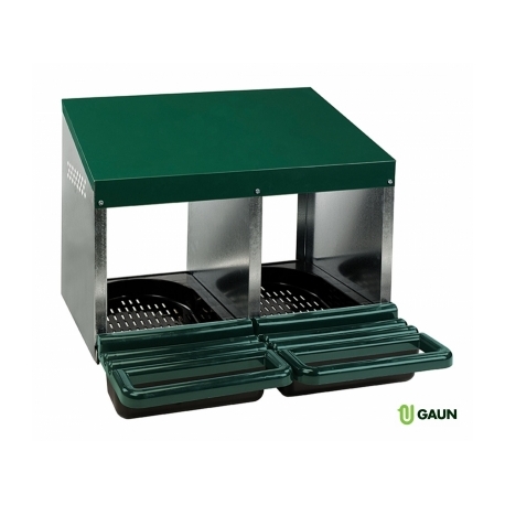 Ponedero 2 departamentos con fondo de plástico