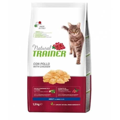 Pienso para Gatos Natural Trainer Cat Adult Pollo 1.5kg